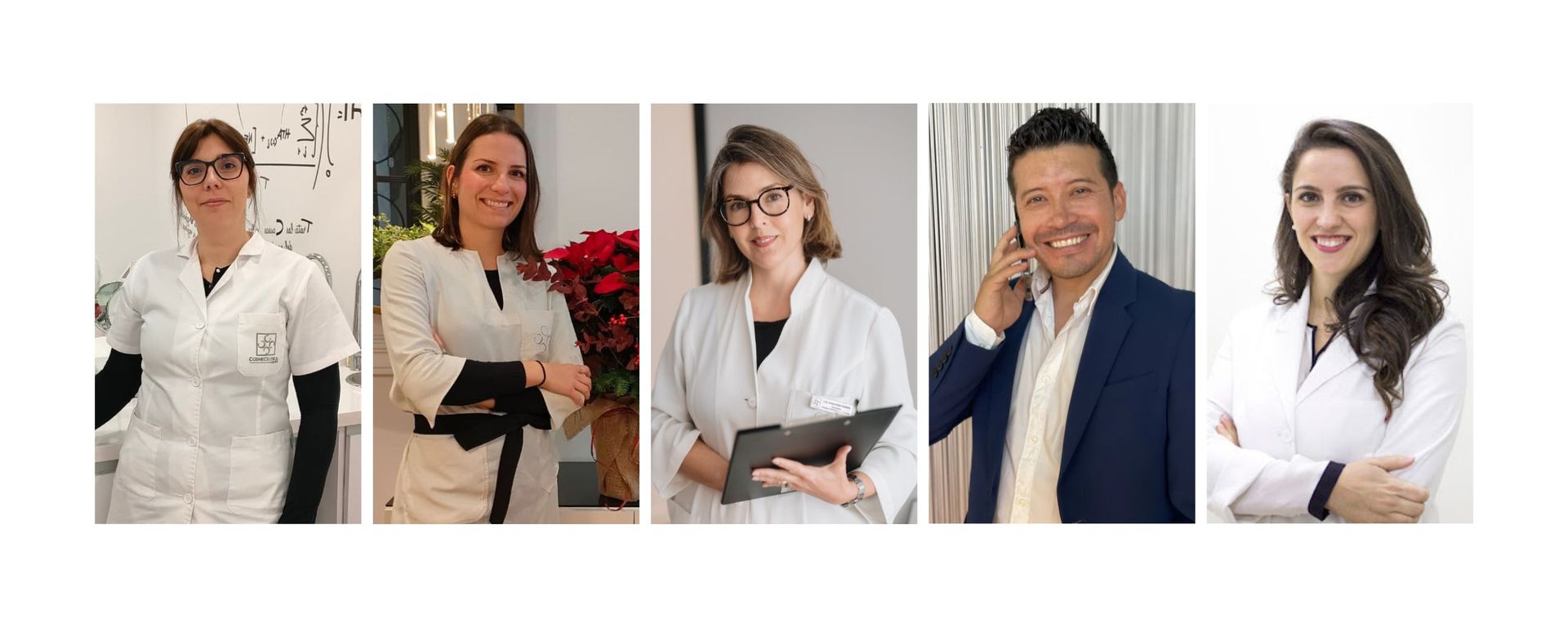 Inma Canterla con su equipo: Marta, Begoña, el Dr. Nicolás Portilla y la Dra. Carla Herrera