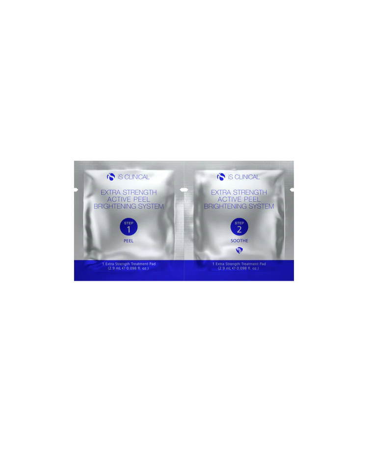 Extra Strength Active Peel Brightening System de la marca Is Clinical: Toallitas numero 1 y 2