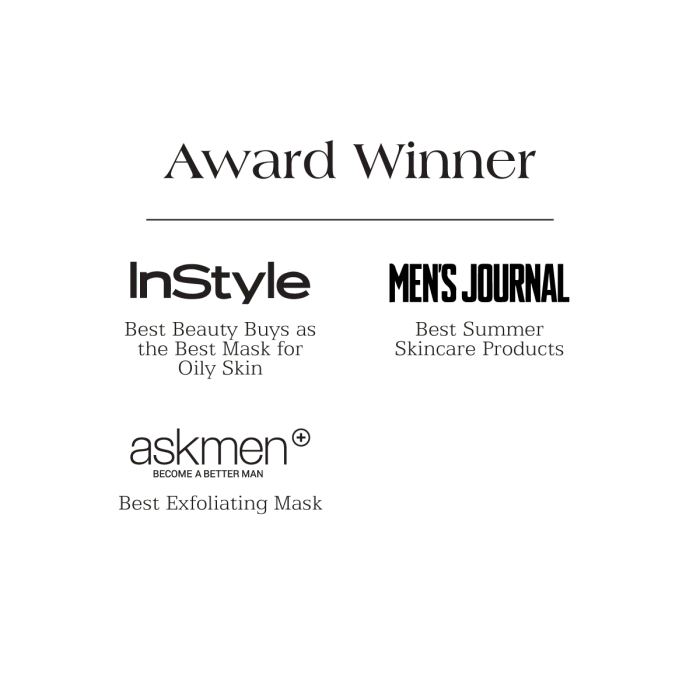Tri Active Exfoliant Masque de la marca Is Clinical: Premios InStyle mejor máscara para pieles grasas (Best Mask for Oily Skin), Men's Journal mejor producto de cuidado de la piel de verano (Best Summer Skincare), askmen mejor máscara exfoliante (Best Exfoliating Mask)