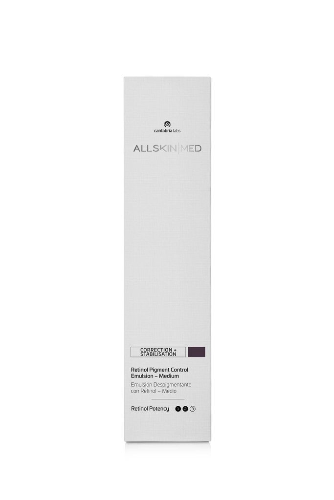 Retinol Pigment Control Emulsion - Medium de la marca All Skin Med: Packaging
