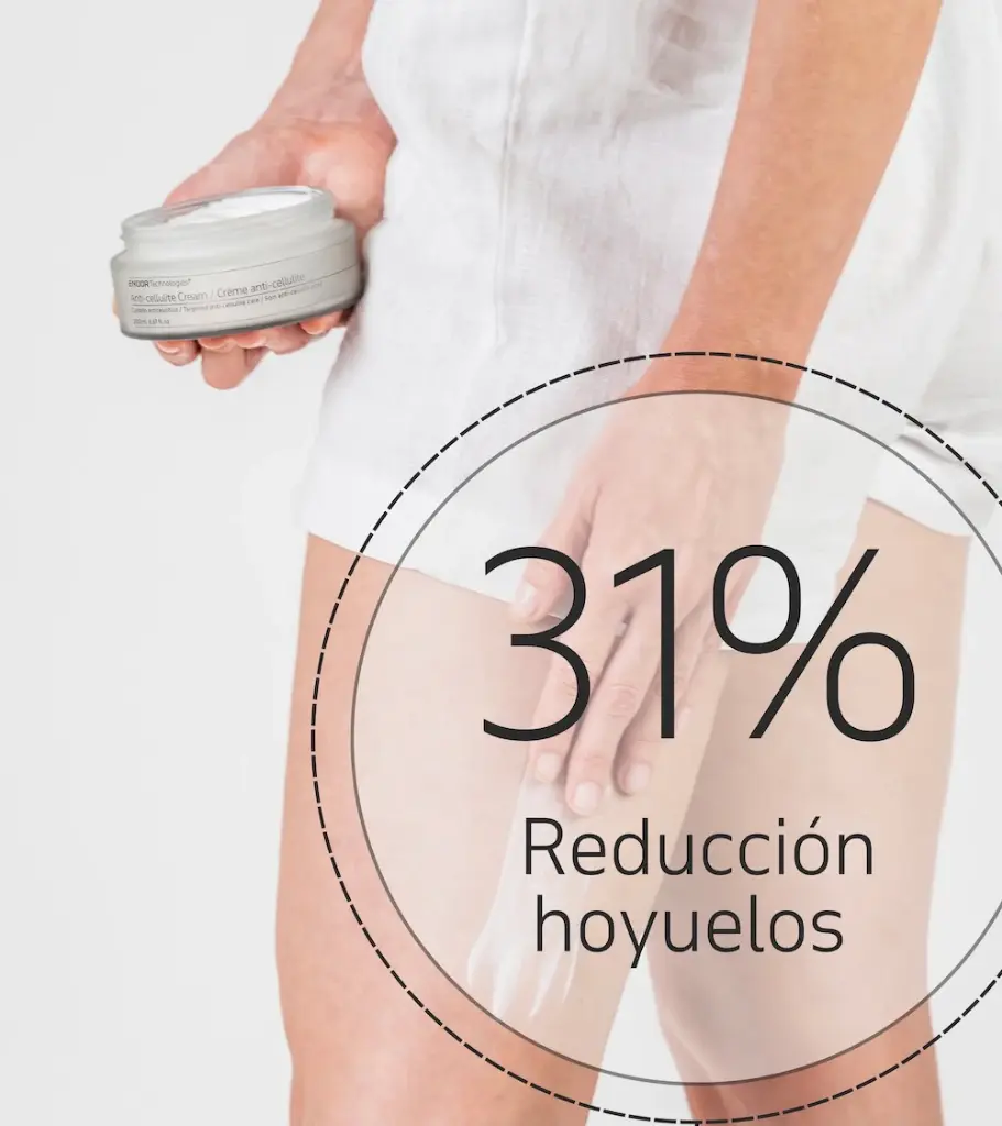 Crema Anticelulítica de la marca Endor Technologies: Reducción de hoyuelos