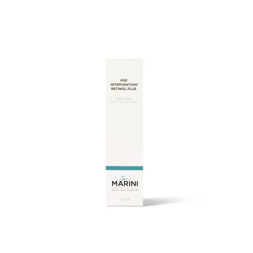 Age Intervention® Retinol Plus MD de la marca JAN MARINI: Caja vista frontal