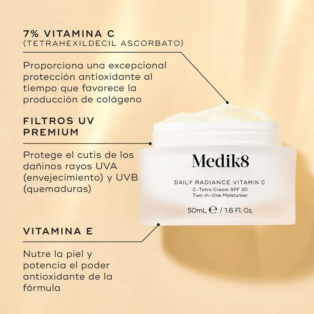 Daily Radiance Vitamin C de la marca MEDIK8: Componentes