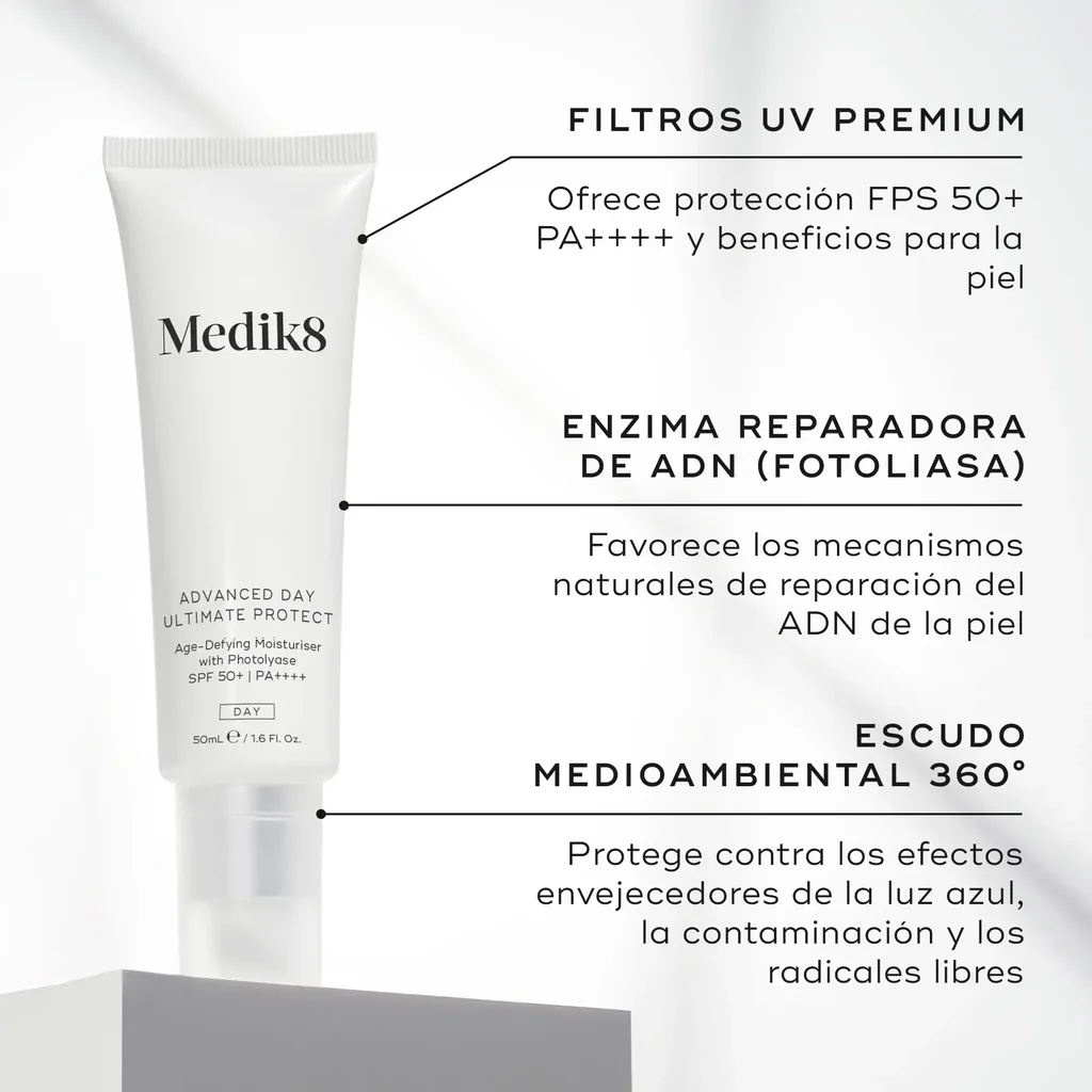 Advanced Day Ultimate Protect de la marca MEDIK8: Componentes