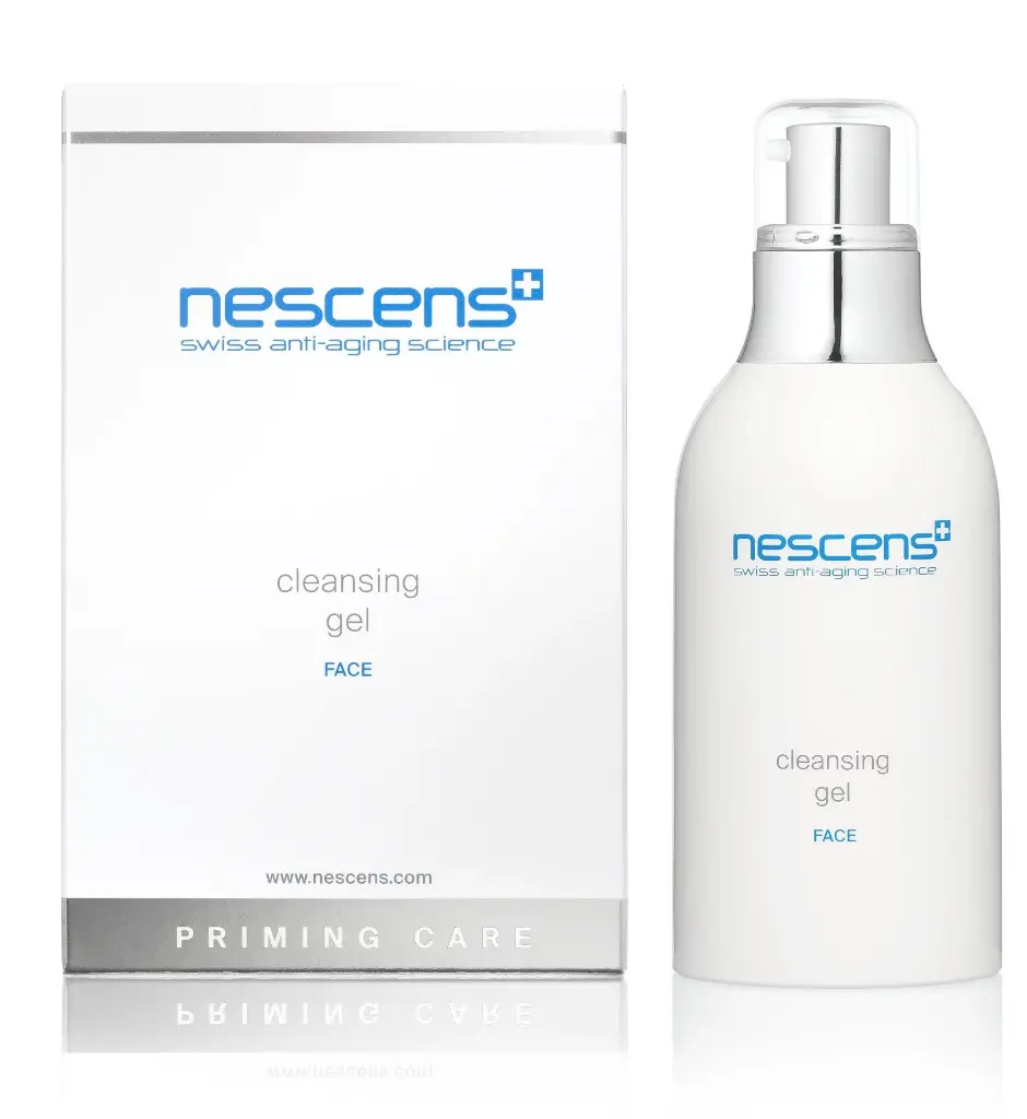 Cleansing Gel de la marca NESCENS: Bote y caja