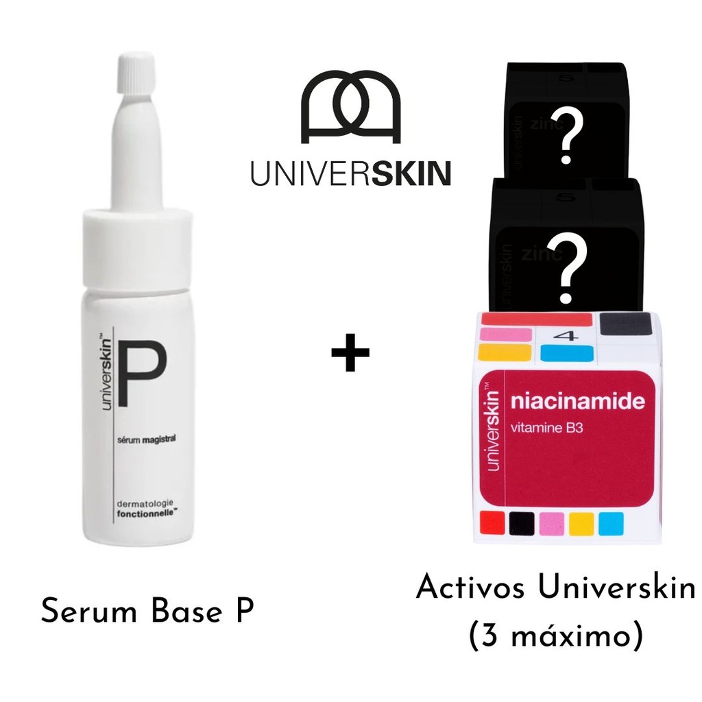 Niacinamide (Vitamina B3) 4% de la marca Universkin: Mezclar con Serum Base P
