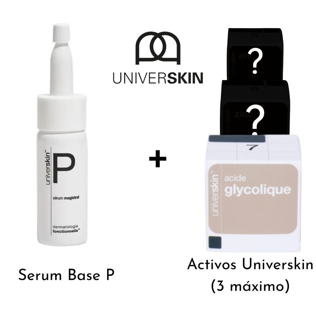 Ácido glicólico 7% de la marca Universkin: Mezclar con Serum Base P