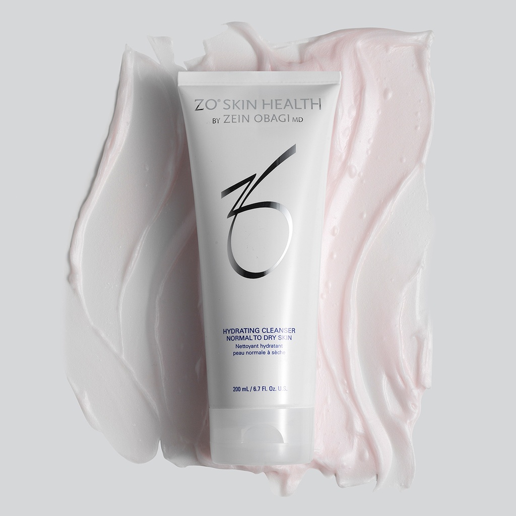 Hydrating Cleanser de la marca ZO SKIN HEALTH: Producto sobre fondo blanco mostrando la textura