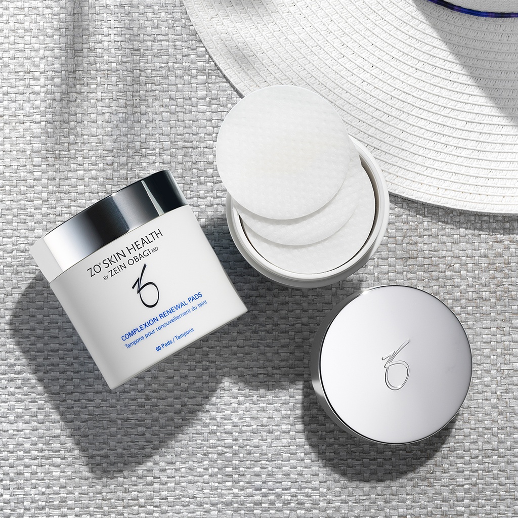 Complexion Renewal Pads de la marca ZO SKIN HEALTH: Producto vista superior con contenido del producto