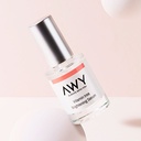Vitamin Tree Brightening Serum de la marca AWY: Producto vista frontal con fondo esferas tonos pastel